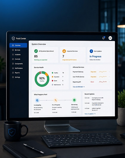 System Status Dashboard View